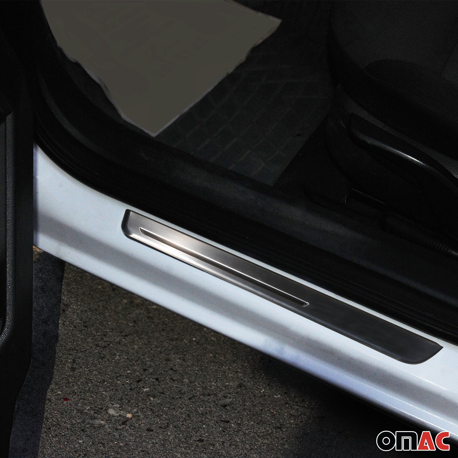Couverture de Seuil de porte pour Hyundai Tucson 2004-2010 acier inox chromé 4x