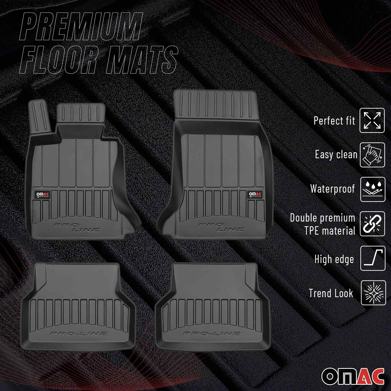 Tapis de Sol pour BMW Serie 5 E61 2004-2010 TPE Noir