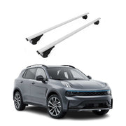 Barres de toit Transversales pour Lynk & Co 01 2021-2026 Acier Gris 2Pcs
