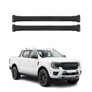 Barres de toit transversales pour Ford Ranger T6 P703 2022-2026 Aluminium Noir