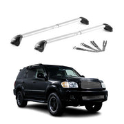 Barres de toit pour Toyota Sequoia I 2001-2007 Gris Argenté Aluminium 2x ABE