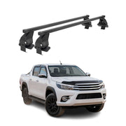 Barres Transversales Menabo pour Toyota Hilux VII 2011-2015 Facelift Noir