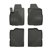 Tapis de Sol de Voiture pour Fiat Panda II 2003-2012 TPE Antidérapant Noir 4Pcs