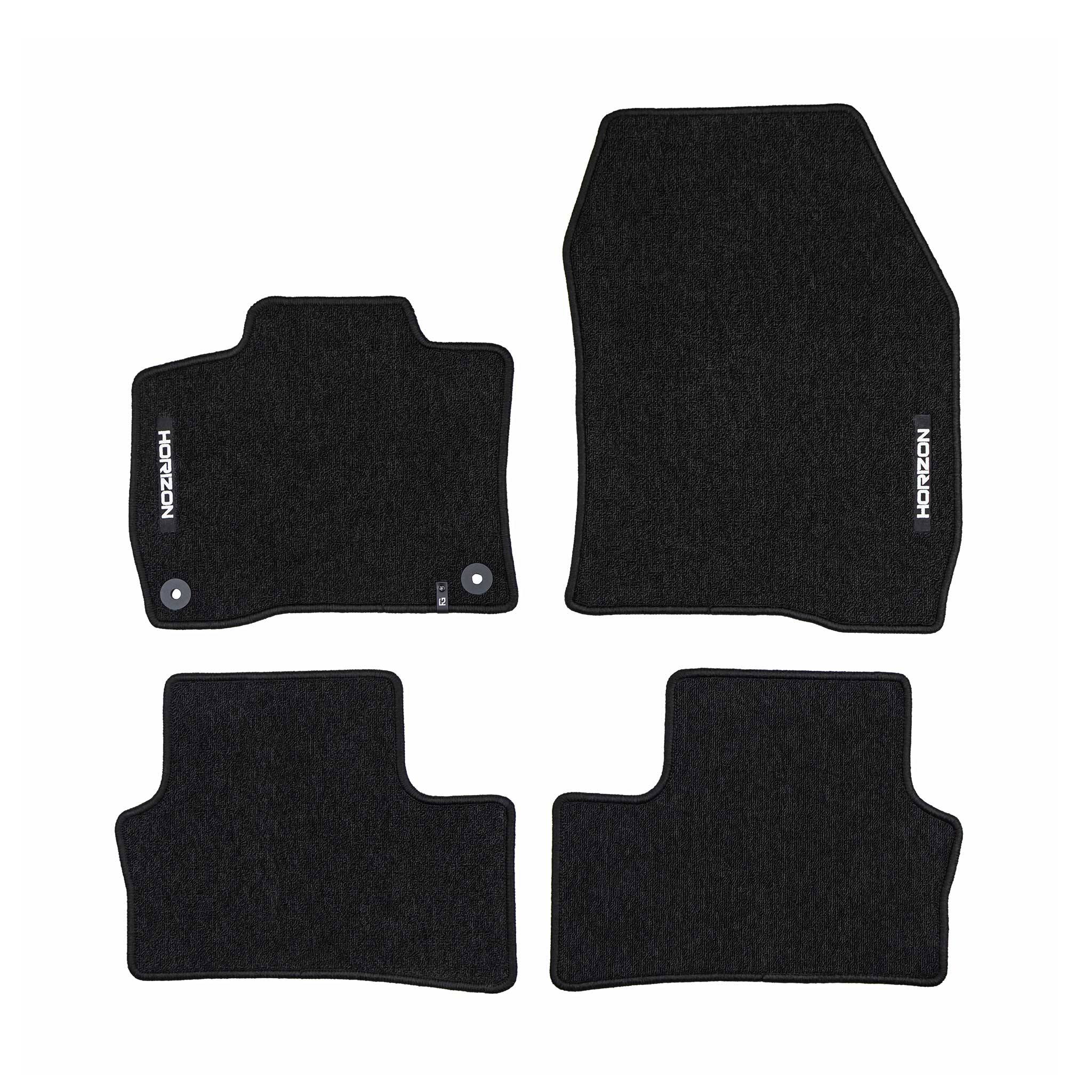 Tapis de Sol de Voiture pour Opel Astra Electric 2022-2025 Velours Noir 4Pcs