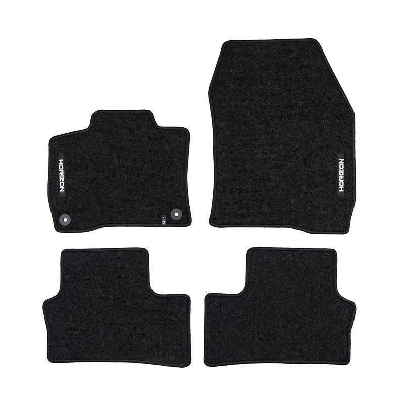 Tapis de Sol de Voiture pour Opel Astra Electric 2022-2025 Velours Noir 4Pcs