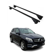 Barres de toit Transversales pour Mercedes GLE W166 2015-2018 Fer Noir