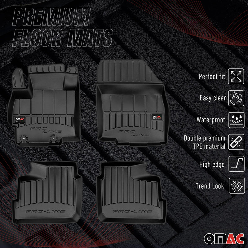 Tapis de Sol pour Mitsubishi Space Star 2013-2022 Caoutchouc TPE Noir