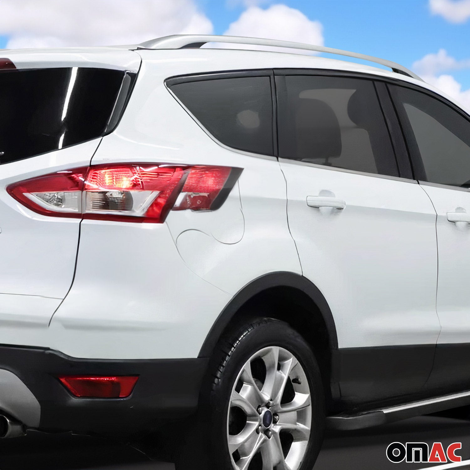 Original Barres De Toit Longitudinales pour Ford Kuga II 2012-19 Aluminium Gris