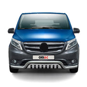 Pare-Buffle Avant Pour Mercedes Vito 2014-2026 Acier Inoxydable Argent