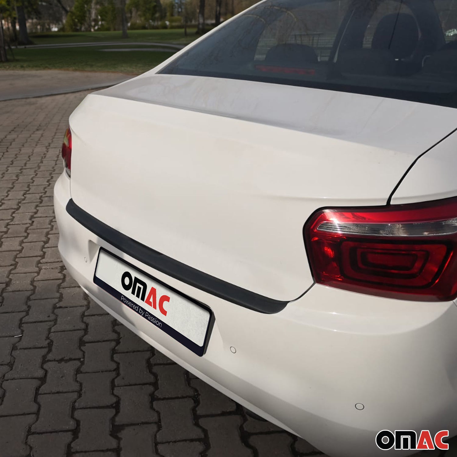 Protection de Pare-Chocs Arrière pour Citroën C-Elysée 2012-2022 Acryl noir mat