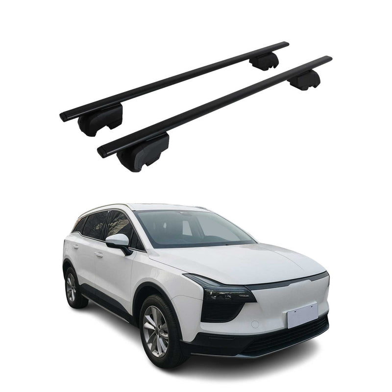 Barres de toit Transversales pour Aiways U5 2020-2023 Fer Noir ABE