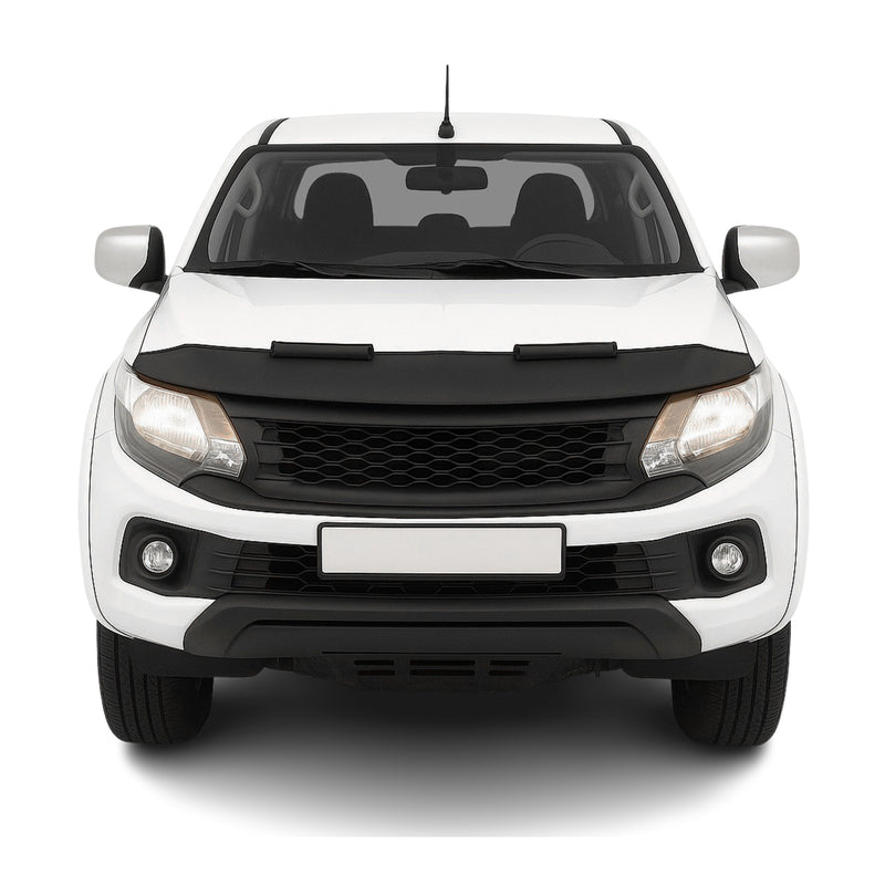 Protège Capot pour Fiat Fullback 2016-2019 Masque de voiture vinyle Noir