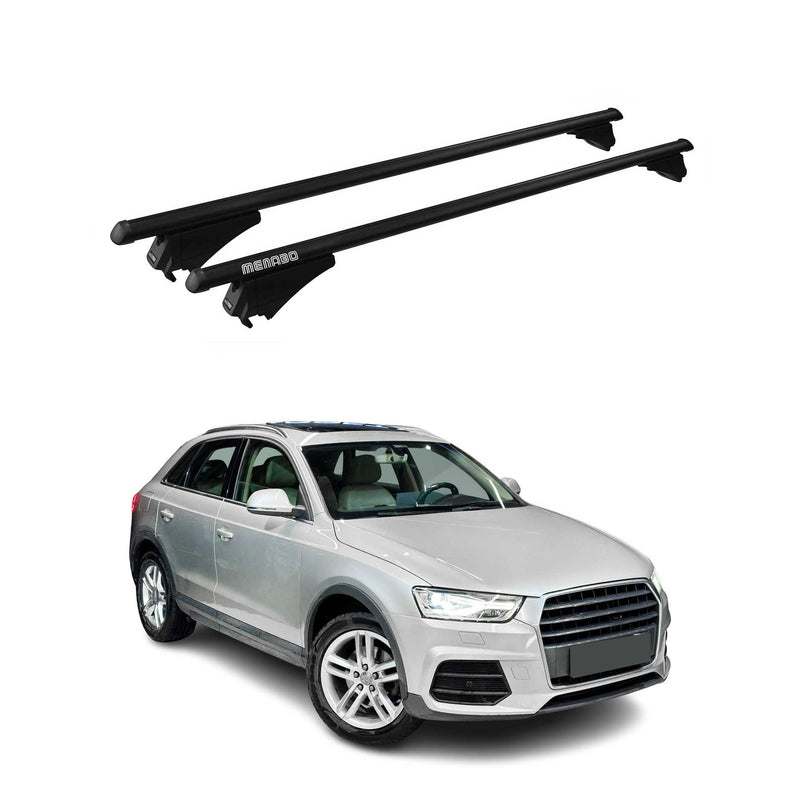 Tiger Barres de toit transversales pour Audi Q3 8U 2011-2018 Noir