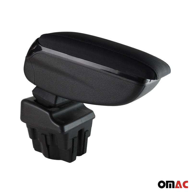 Accoudoir pour Opel Astra J Break 2009-2015 Vinyl Abs Noir Coulissant