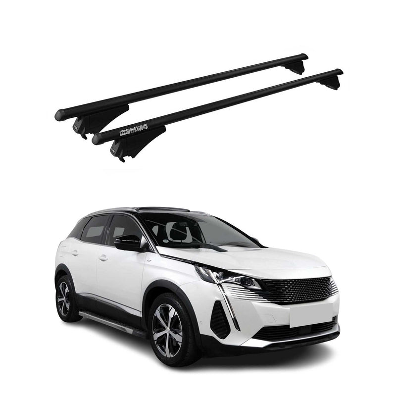 Tiger Barres de toit transversales pour Peugeot 3008 2021-2024 Noir