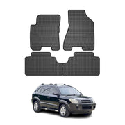 Tapis de Sol pour Hyundai Tucson 2004-2009 Caoutchouc Noir