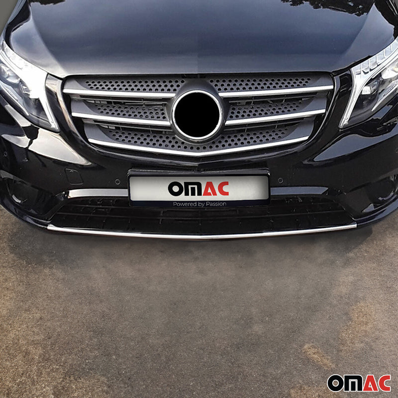 Garniture de Pare-chocs Avant pour Mercedes Vito W447 2014-2025 Acier Chromé