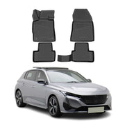 OMAC Tapis de sol pour Peugeot 308 HB 2021-2026 sur mesure en caoutchouc Noir