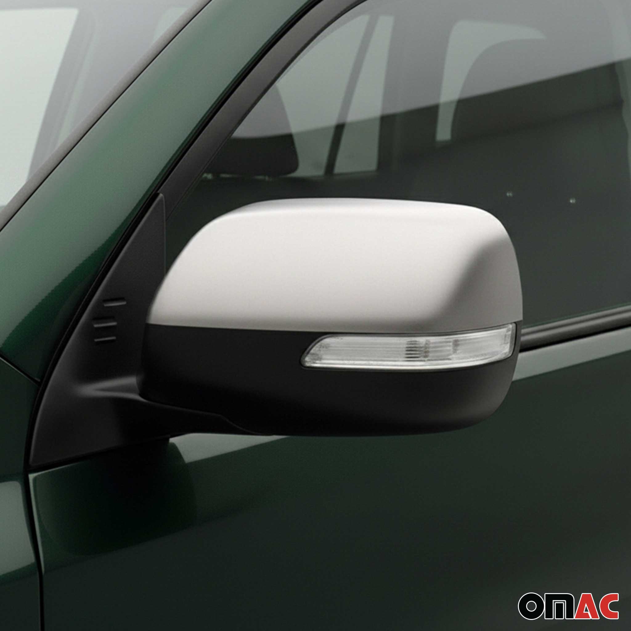 Coques de Rétroviseurs pour Toyota Land Cruiser Prado 2009-2023 Acier Argent