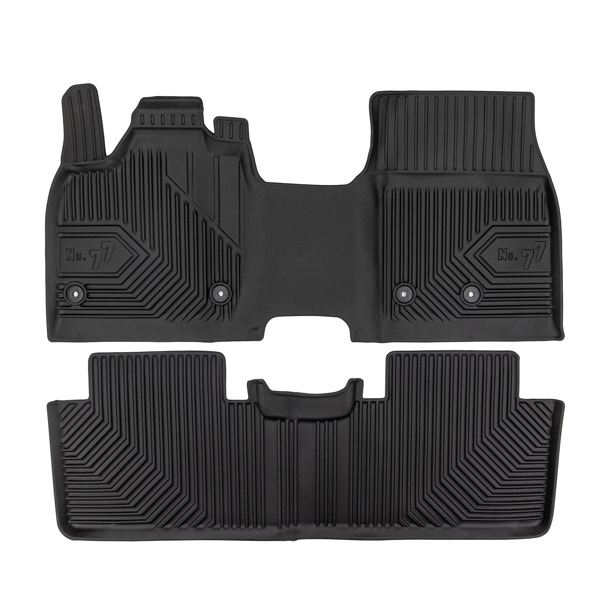 Tapis de Sol de Voiture pour Nissan Ariya 2022-2026 TPE Antidérapant Noir 2Pcs