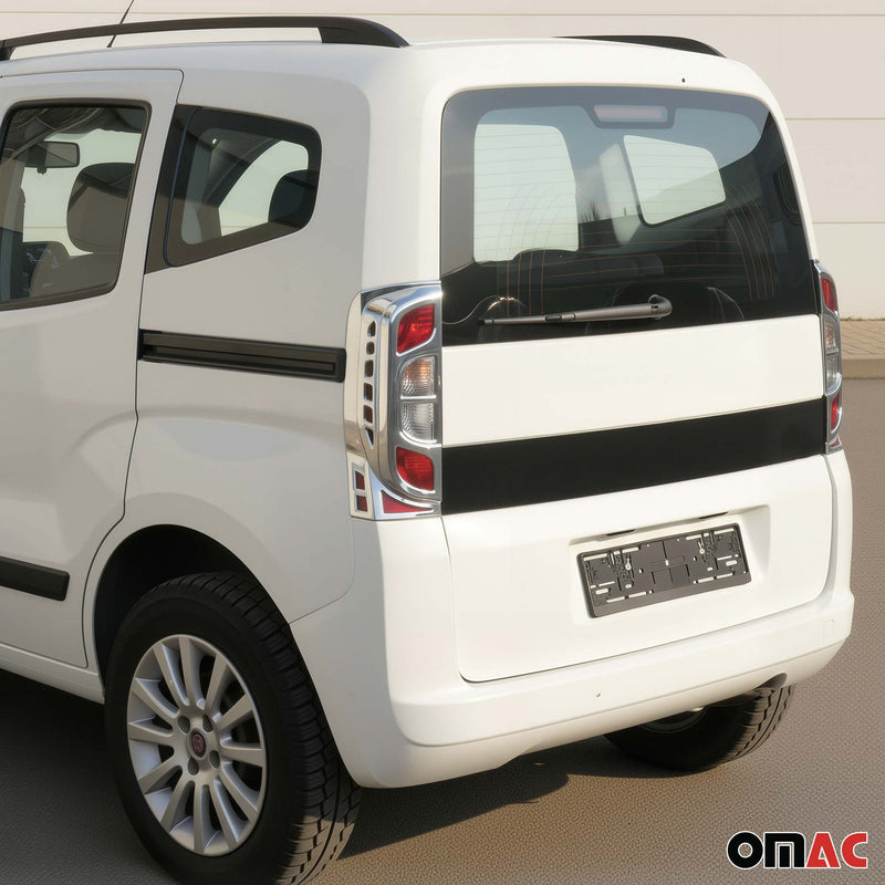 Cadre de Feu Stop Arrière pour Fiat Fiorino / Qubo 2007-2021 ABS Chromé 2 Pcs