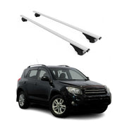 Barres de toit Transversales pour Toyota RAV4 2005-2012 Fer Argent