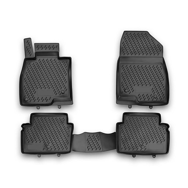 Tapis de sol pour Mazda 6 2012-2024 Kombi TPE en caoutchouc 3D Noir 4Pcs