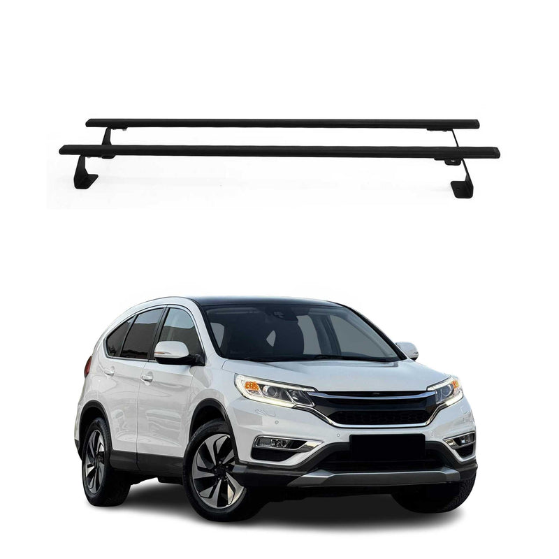 Barres de toit transversales pour Honda CR-V 2012-2016 Acier Noir 2 pcs