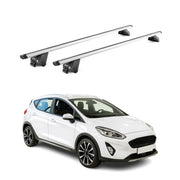 Barres de toit transversales pour Ford Fiesta VII Active 2018-2023 Alu Gris ABE