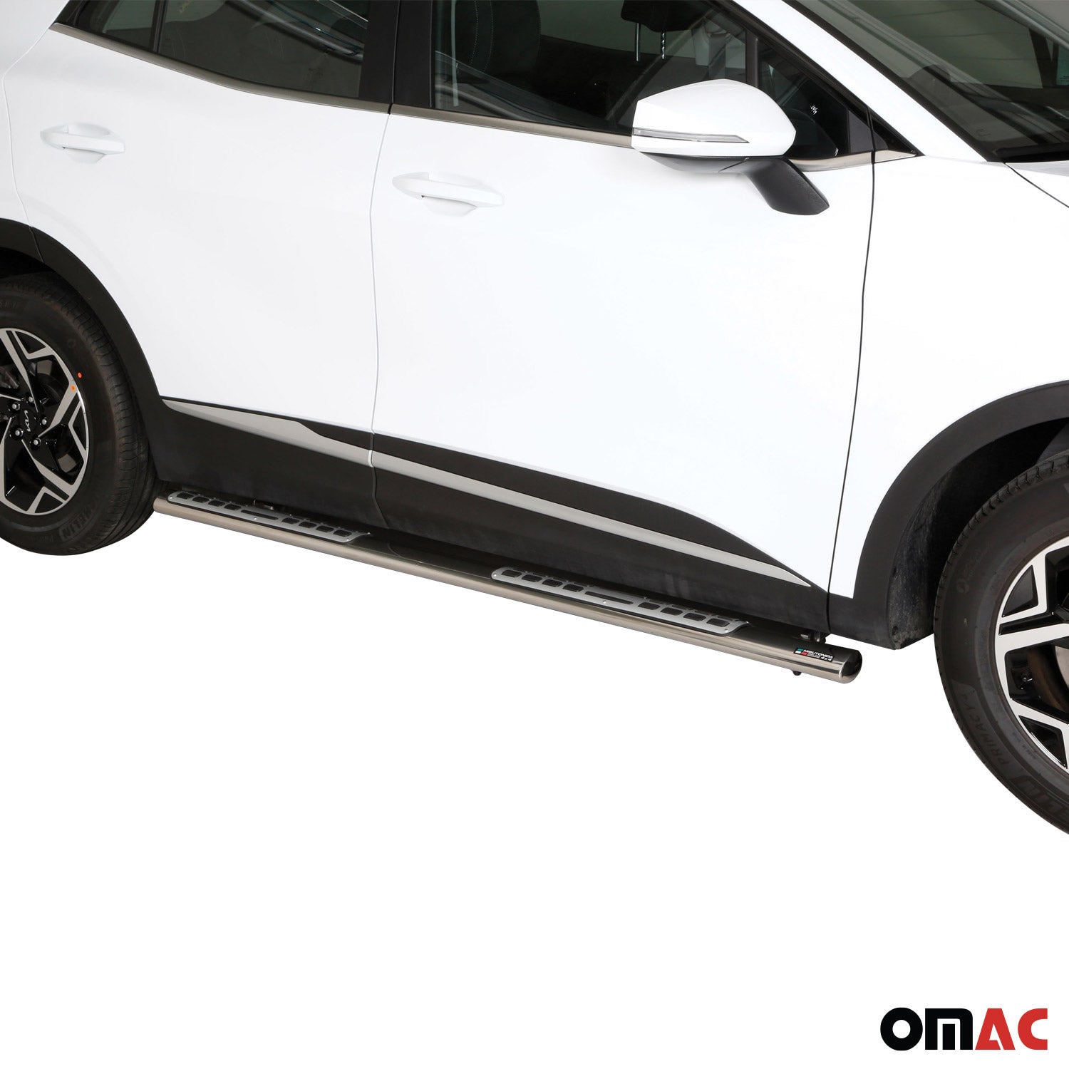 Marchepieds Latéraux pour Kia Sportage 2022-2025 Acier Inoxydable Argent