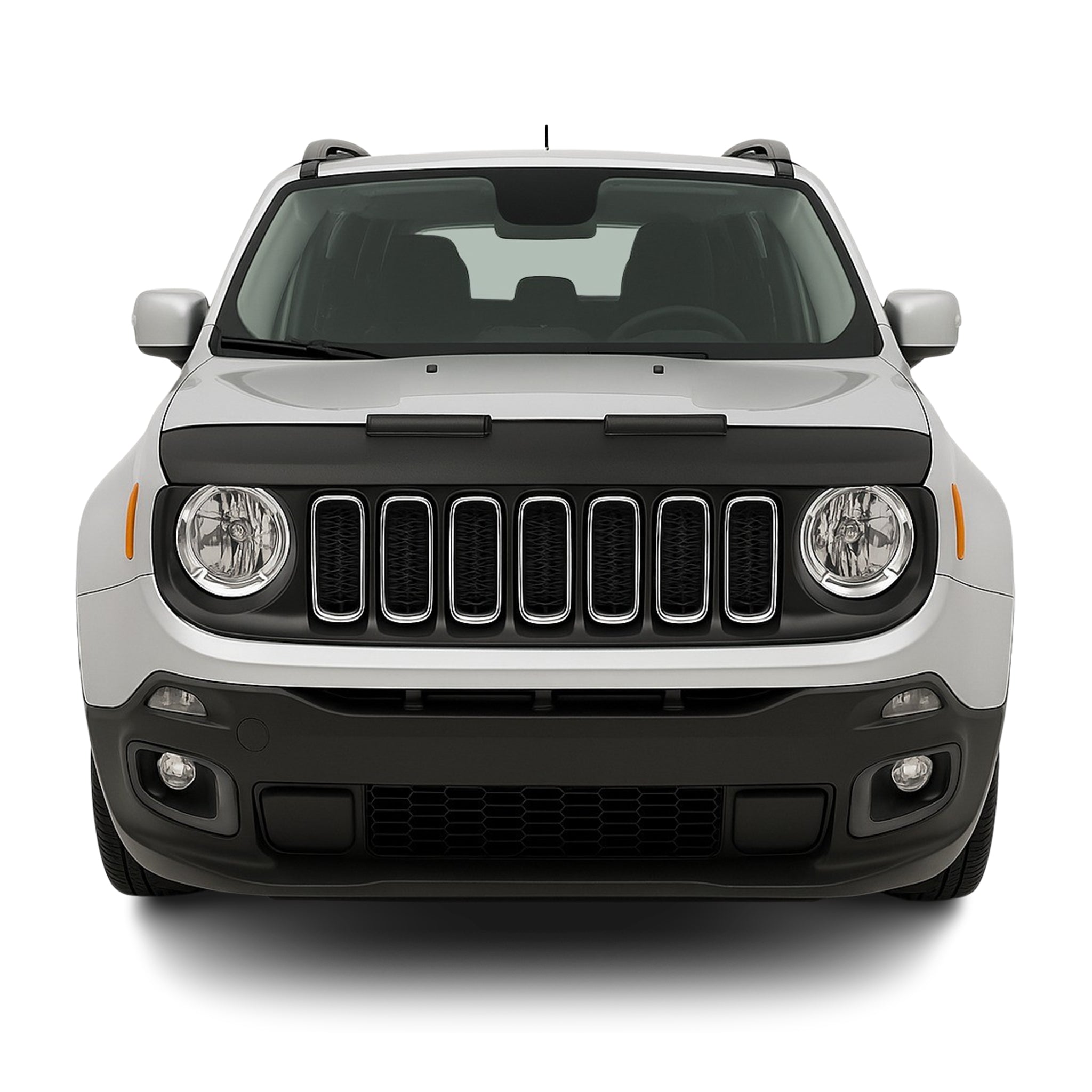 Protège Capot Pour Jeep Renegade 2014-2024 Masque De Voiture Vinyle Noir