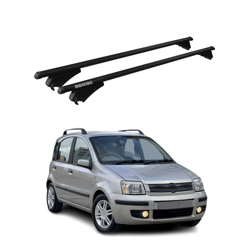Tiger Barres de toit transversales pour Fiat Panda III 319 2012-2020 Noir