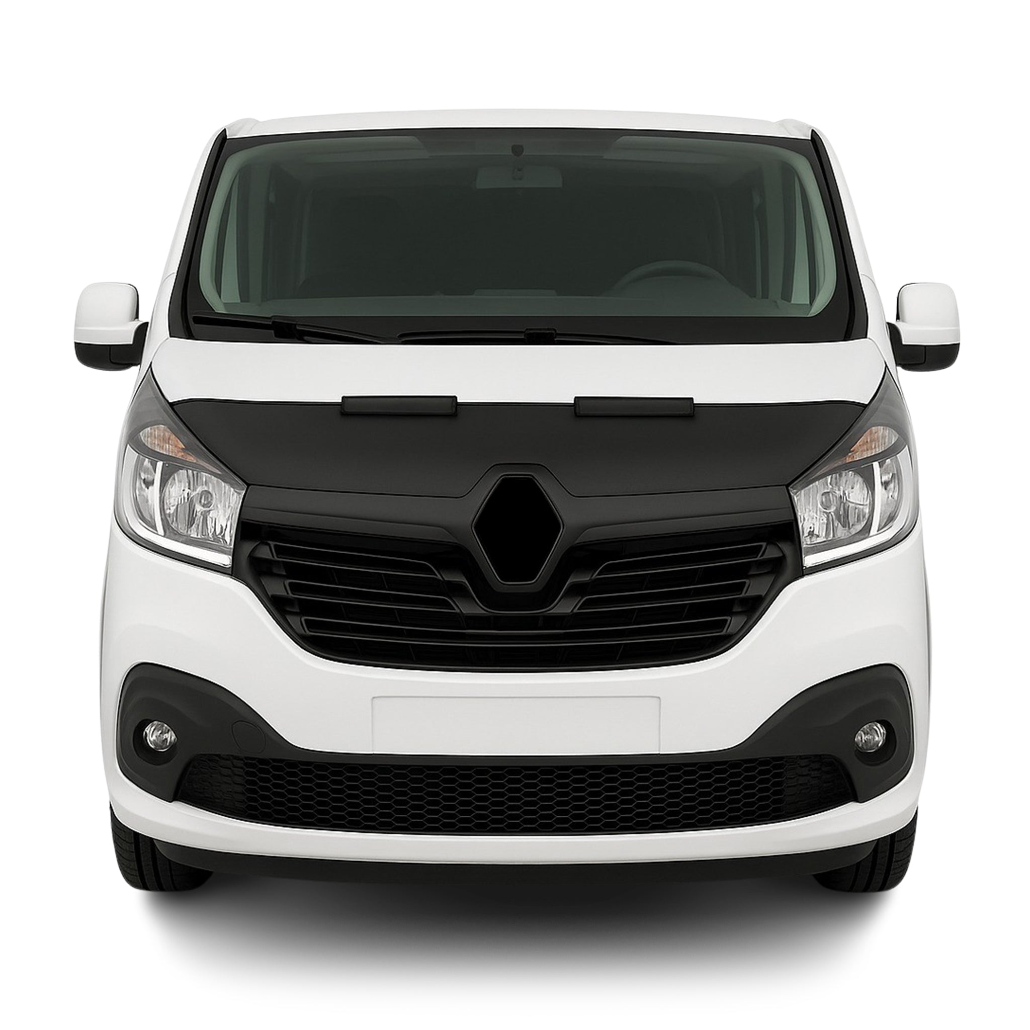 Protège Capot pour Renault Trafic 2014-2021 Masque de voiture vinyle Noir