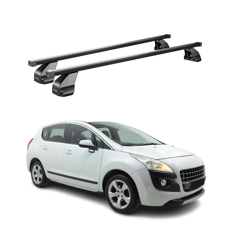 Barres Transversales Menabo pour Peugeot 3008 2009-2016 Noir