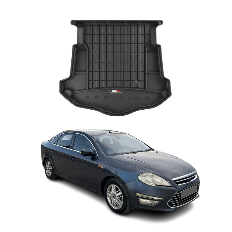 Tapis de Coffre pour Ford Mondeo mk4 Liftback 2007-2014 Noir TPE