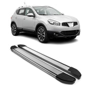 Marchepieds Latéraux pour Nissan Qashqai +2 NJ10 2008-2013 Argent Aluminium 2Pcs