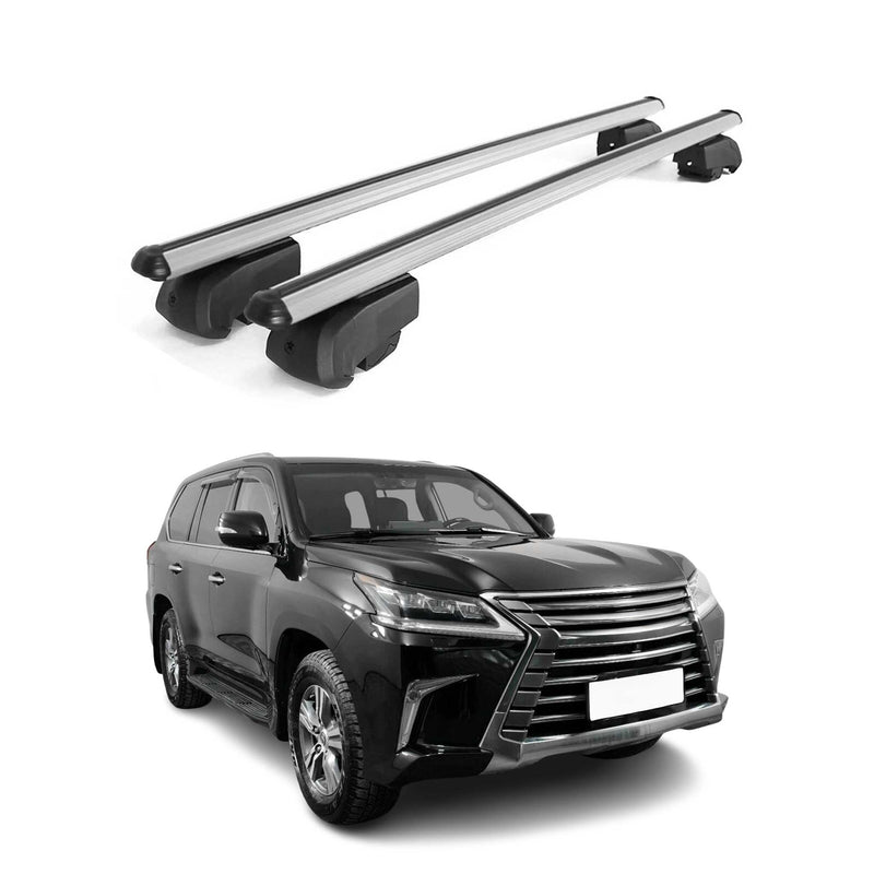 Barres de toit Transversales pour Lexus LX 570 SUV J200 2015-2021 Alu ABE