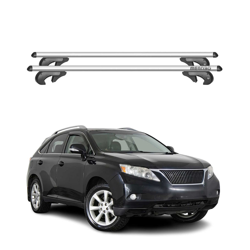 Barres de toit transversales pour Lexus RX AL10 2009-2011 90kg Alu Gris 2tlg