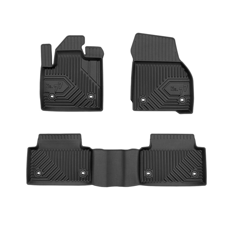 Tapis de Sol de Voiture pour Jaguar E-Pace 2017-2024 TPE Antidérapant Noir 3Pcs