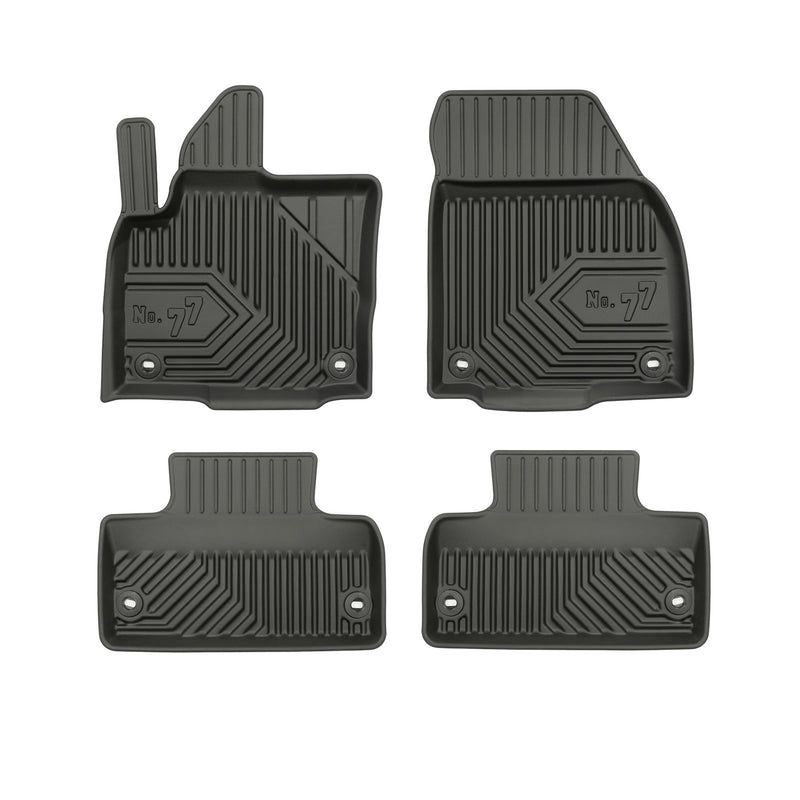 Tapis de sol No.77 pour Land Rover Range Rover Evoque I 2011-2018 TPE Noir 4Pcs