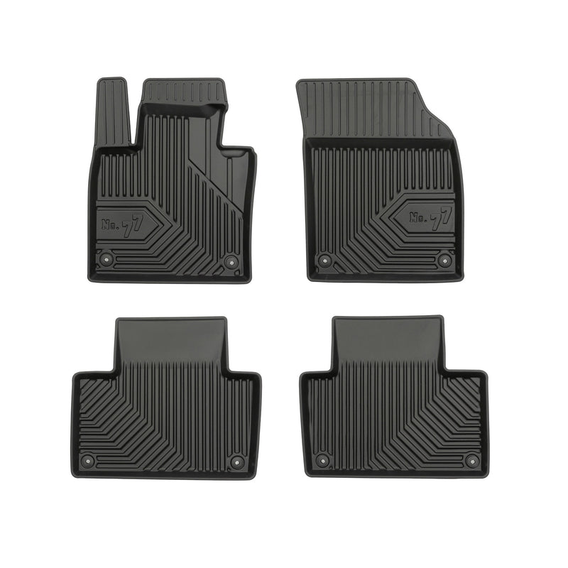 Tapis de Sol de Voiture pour Volvo XC90 II 2014-2025 TPE Antidérapant Noir 4Pcs