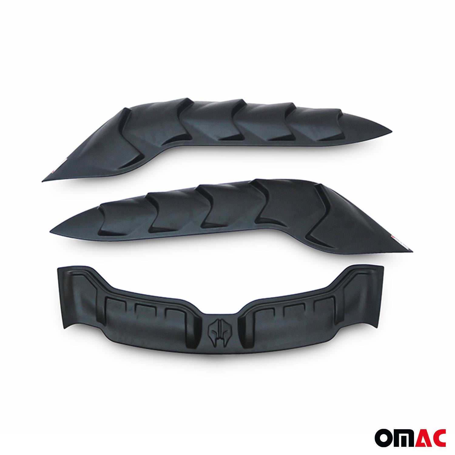 Déflecteur de Capot pour Toyota Hilux 2021-2026 en ABS Noir 3 Pcs