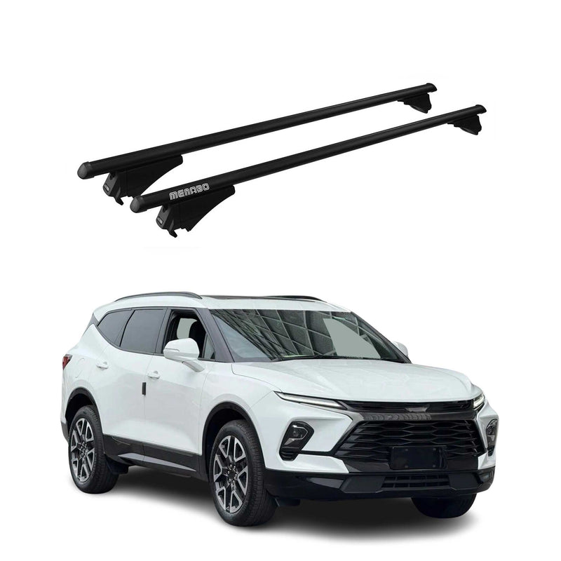 Tiger Barres de toit transversales pour Chevrolet Blazer EV 2024-25 Alu Noir 2x