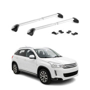 Barres de toit transversales pour Citroen C4 Aircross 2012-2017 Alu Gris 2x ABE