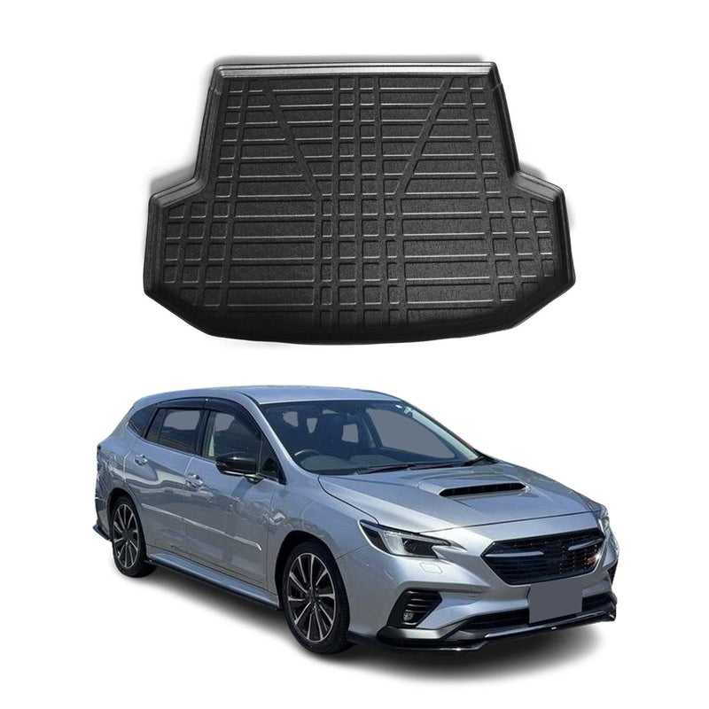 Tapis de Coffre pour Subaru Levorg 2014-2021 Break en TPE Noir