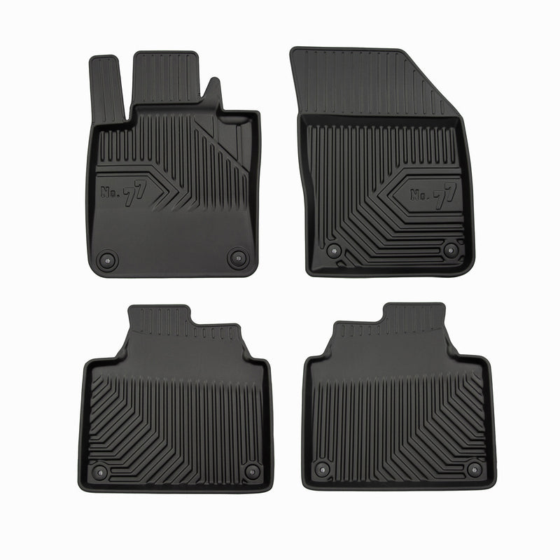 Tapis de Sol de Voiture pour Volvo S90 V90 2016-2025 TPE Antidérapant Noir 4Pcs