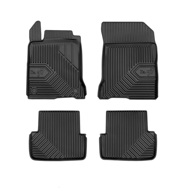 Tapis de Sol de Voiture pour Renault Laguna III 2007-2015 TPE Imperméable 4Pcs