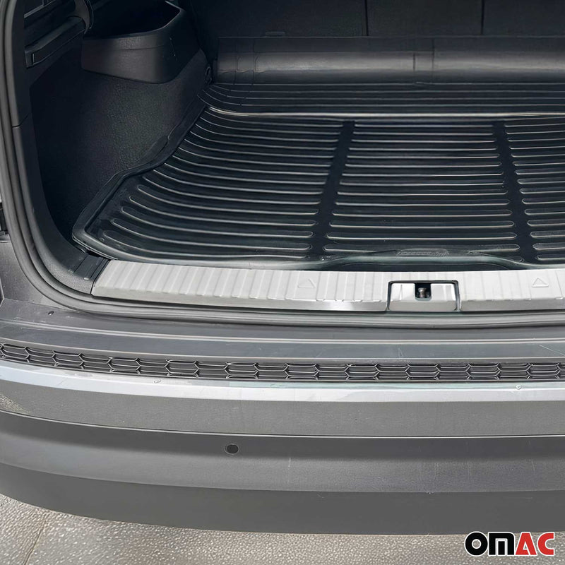 Protection de seuil de coffre pour Škoda Kodiaq 2017-2025 2Pcs Acier Silver