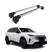 Barres De Toit Transversales pour Peugeot 5008 III 2024-2026 Gris Alu 2Pcs