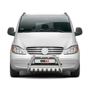 Pare-Buffle Avant Pour Mercedes Vito W639 2003-2010 en Acier Argent